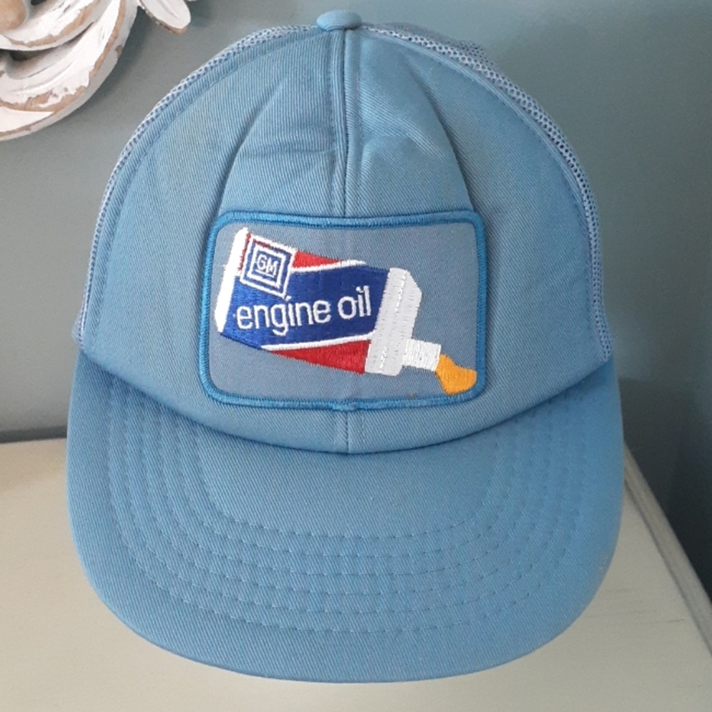 & Vintage GM Engine Oil MeshbackTrucker's Cap Hat